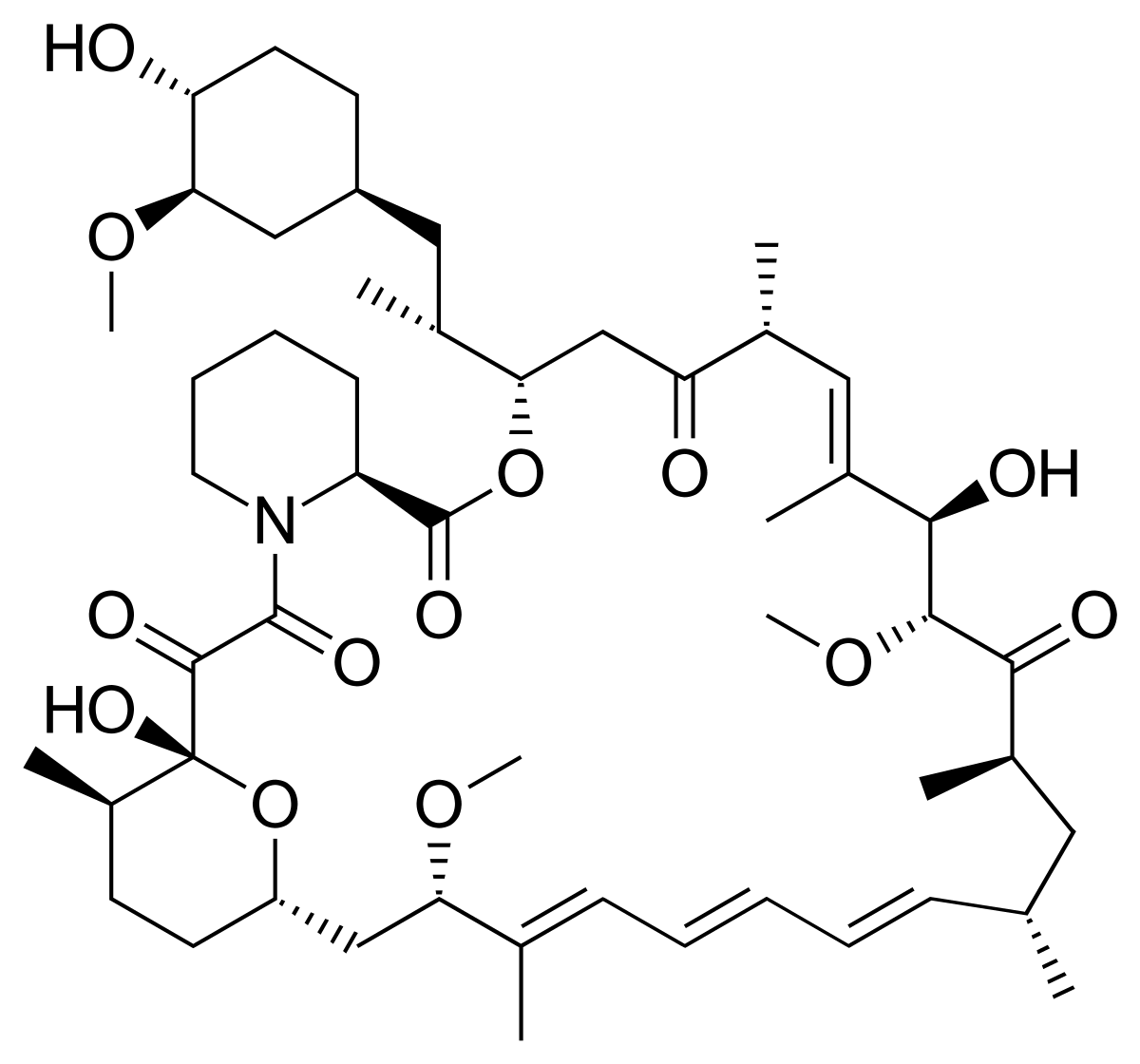 Structure of Rapamycin